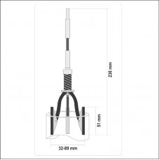 YT-05811 YATO Extractor cilindrii 32 mm - 89 mm, 3..